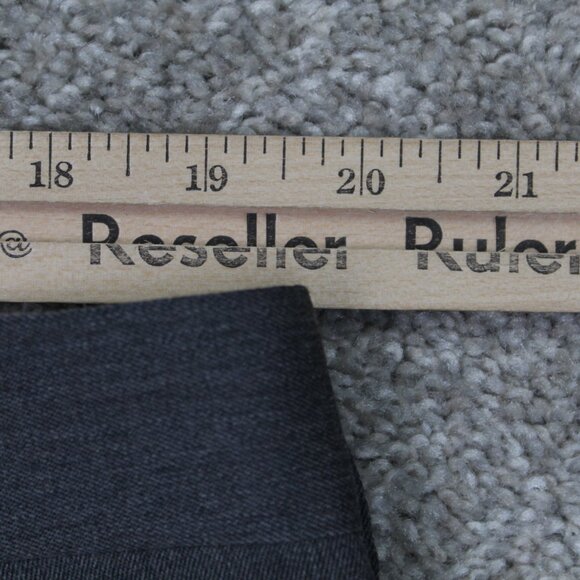 Brooks Brothers 1818 Madison Dress Pants Men 40x30 Gray Pleated 100% Wool Cuffed - Picture 8 of 11